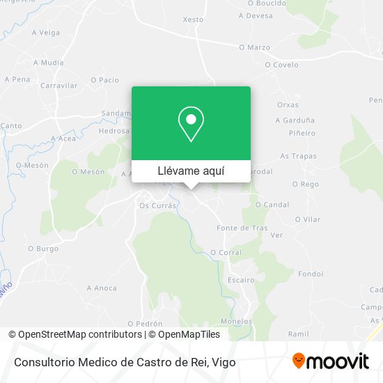 Mapa Consultorio Medico de Castro de Rei