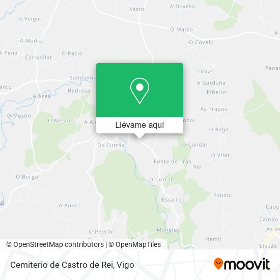 Mapa Cemiterio de Castro de Rei