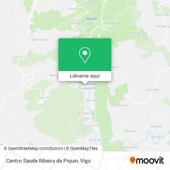 Mapa Centro Saude Ribeira de Piquin