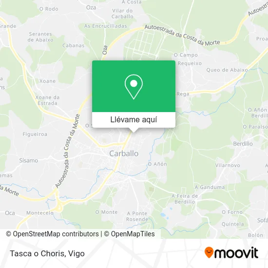 Mapa Tasca o Choris