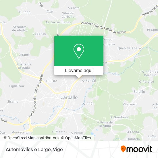 Mapa Automóviles o Largo