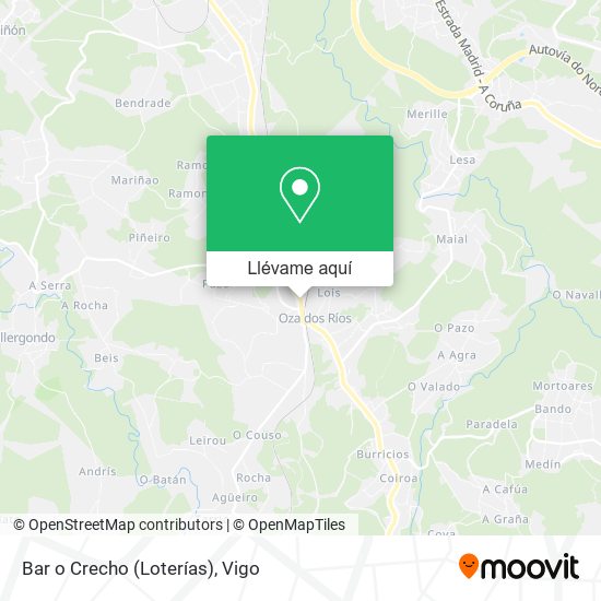 Mapa Bar o Crecho (Loterías)