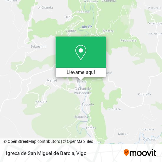 Mapa Igrexa de San Miguel de Barcia