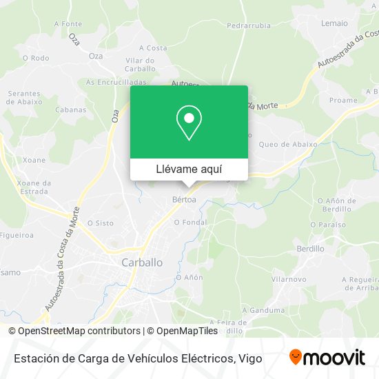 Mapa Estación de Carga de Vehículos Eléctricos