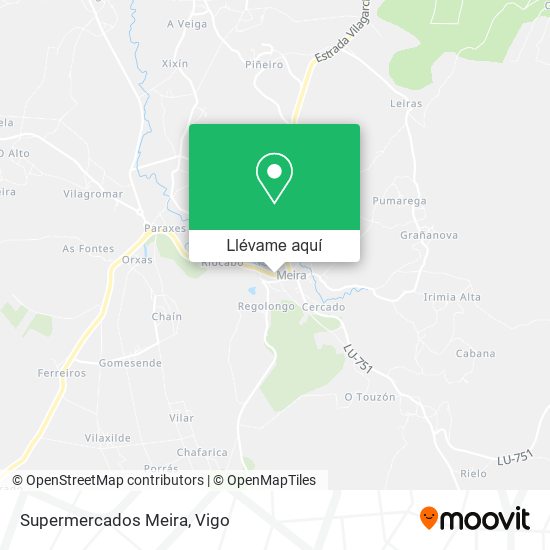 Mapa Supermercados Meira