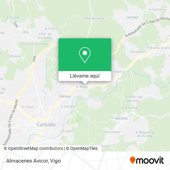 Mapa Almacenes Avicor
