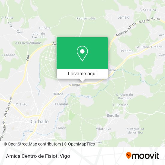 Mapa Amica Centro de Fisiot