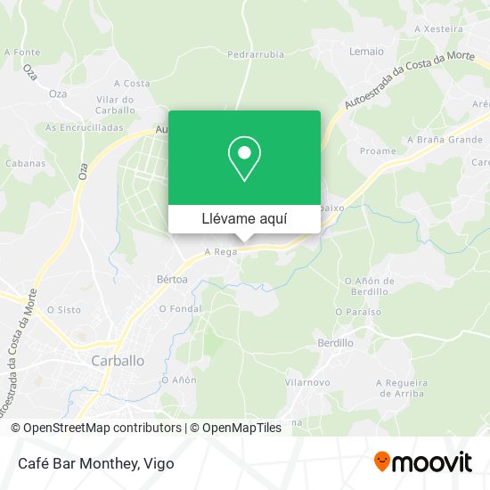 Mapa Café Bar Monthey
