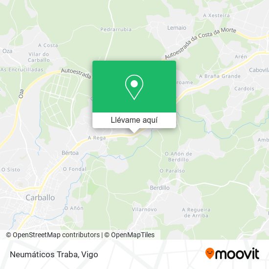 Mapa Neumáticos Traba