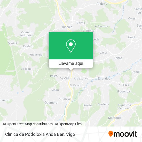 Mapa Clínica de Podoloxia Anda Ben