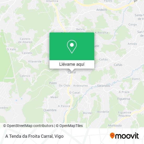 Mapa A Tenda da Froita Carral