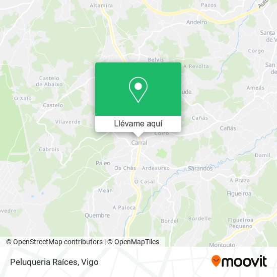 Mapa Peluqueria Raíces