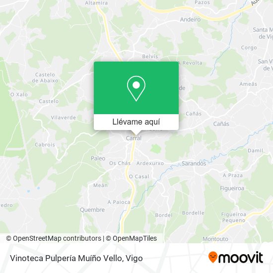 Mapa Vinoteca Pulpería Muíño Vello