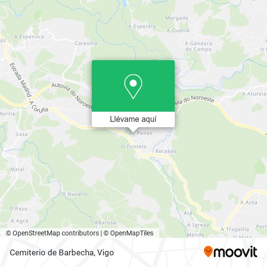Mapa Cemiterio de Barbecha