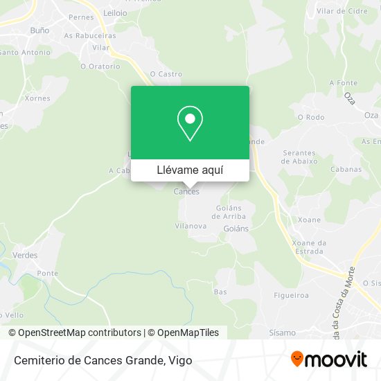 Mapa Cemiterio de Cances Grande