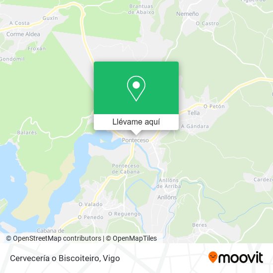Mapa Cervecería o Biscoiteiro