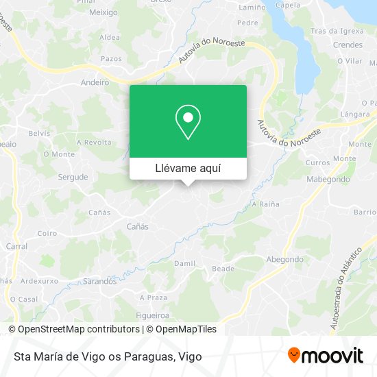 Mapa Sta María de Vigo os Paraguas