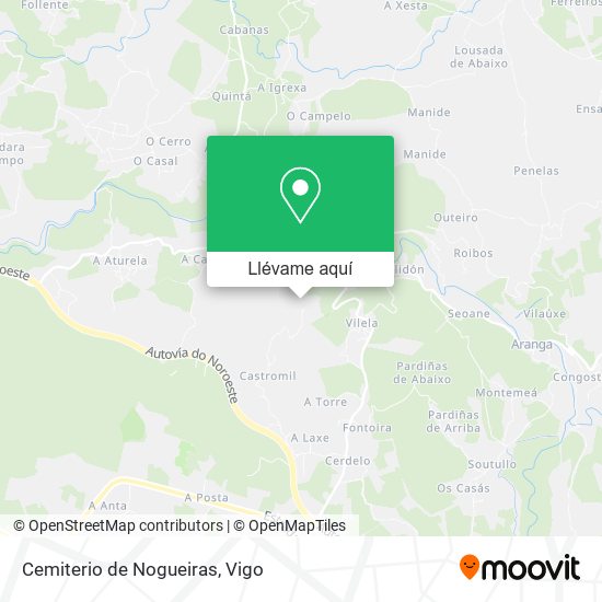 Mapa Cemiterio de Nogueiras