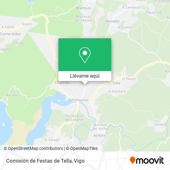 Mapa Comisión de Festas de Tella