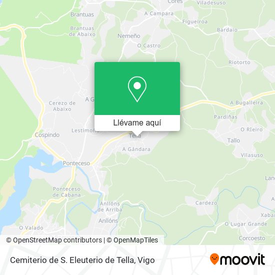 Mapa Cemiterio de S. Eleuterio de Tella