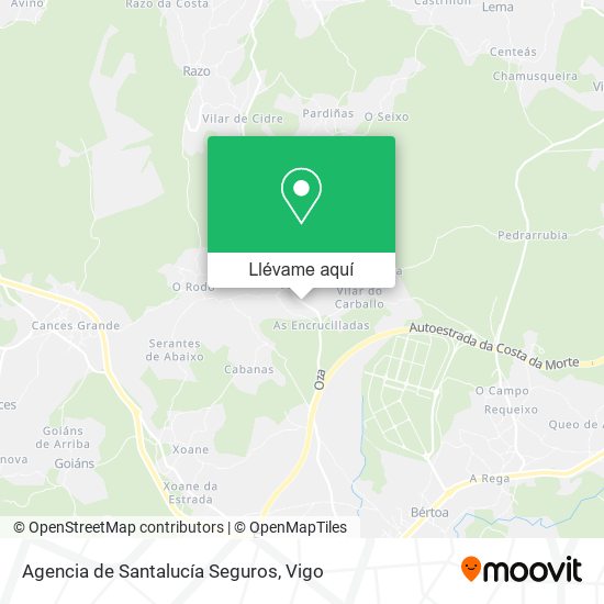 Mapa Agencia de Santalucía Seguros