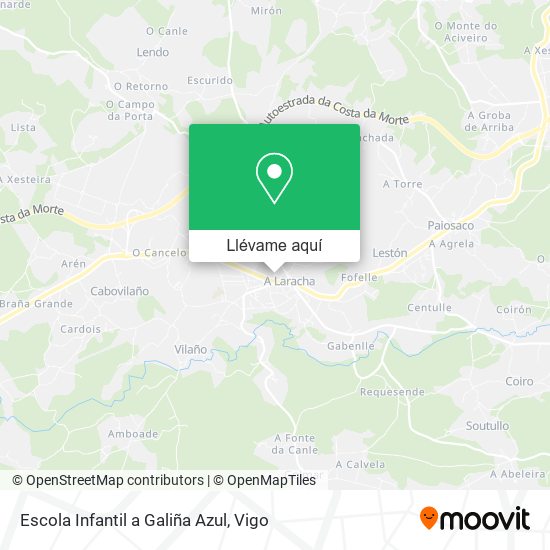 Mapa Escola Infantil a Galiña Azul