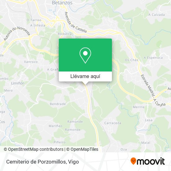Mapa Cemiterio de Porzomillos