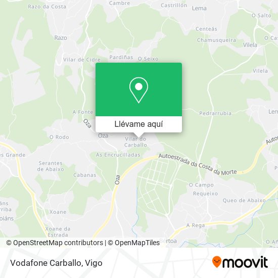 Mapa Vodafone Carballo