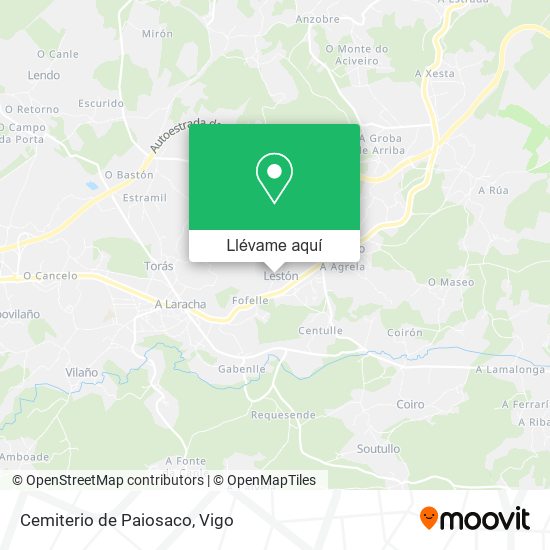 Mapa Cemiterio de Paiosaco