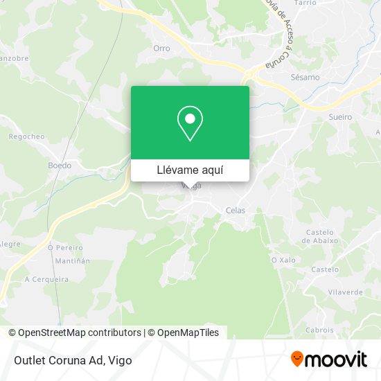 Mapa Outlet Coruna Ad