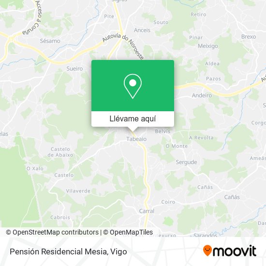 Mapa Pensión Residencial Mesia