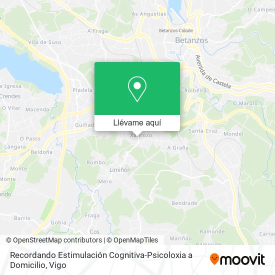 Mapa Recordando Estimulación Cognitiva-Psicoloxia a Domicilio