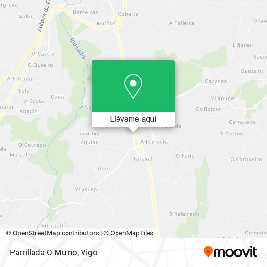 Mapa Parrillada O Muíño