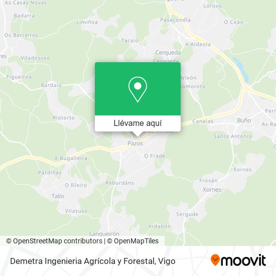 Mapa Demetra Ingenieria Agrícola y Forestal