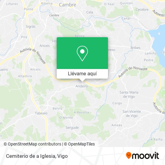 Mapa Cemiterio de a Iglesia
