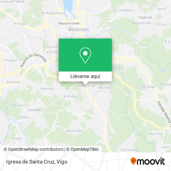 Mapa Igrexa de Santa Cruz