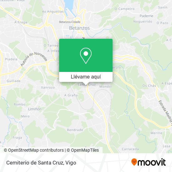 Mapa Cemiterio de Santa Cruz