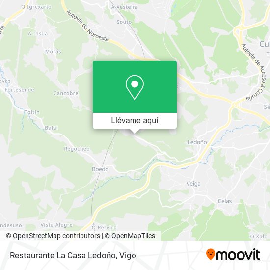 Mapa Restaurante La Casa Ledoño