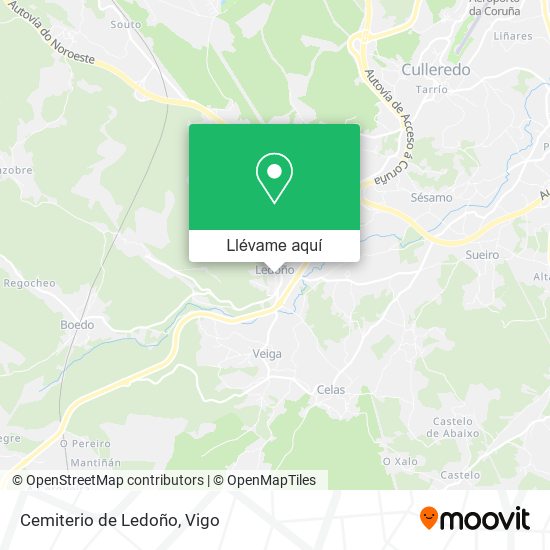 Mapa Cemiterio de Ledoño