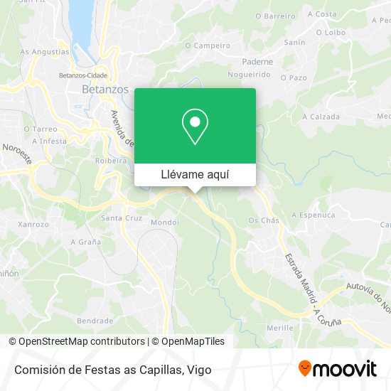 Mapa Comisión de Festas as Capillas
