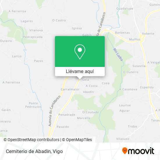 Mapa Cemiterio de Abadín