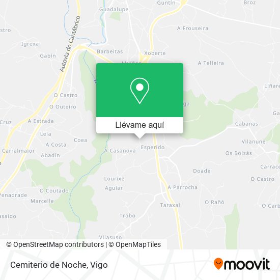 Mapa Cemiterio de Noche
