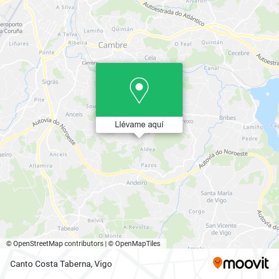 Mapa Canto Costa Taberna
