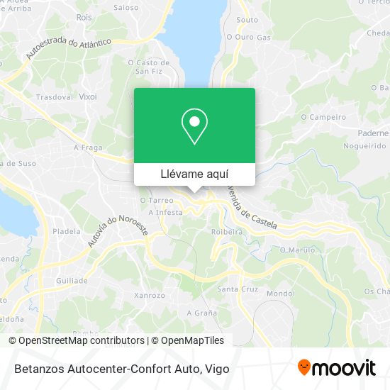 Mapa Betanzos Autocenter-Confort Auto