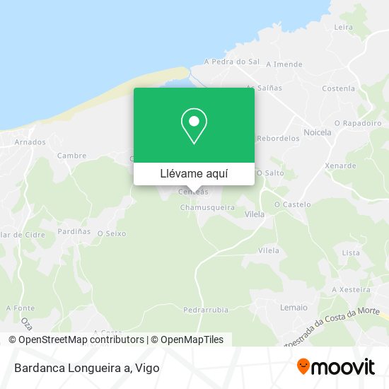 Mapa Bardanca Longueira a