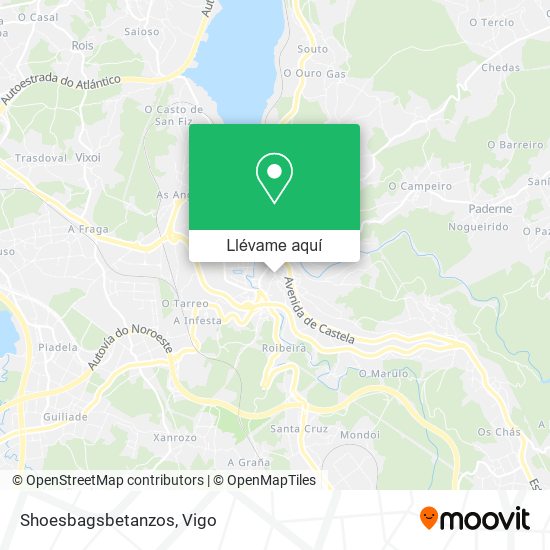 Mapa Shoesbagsbetanzos