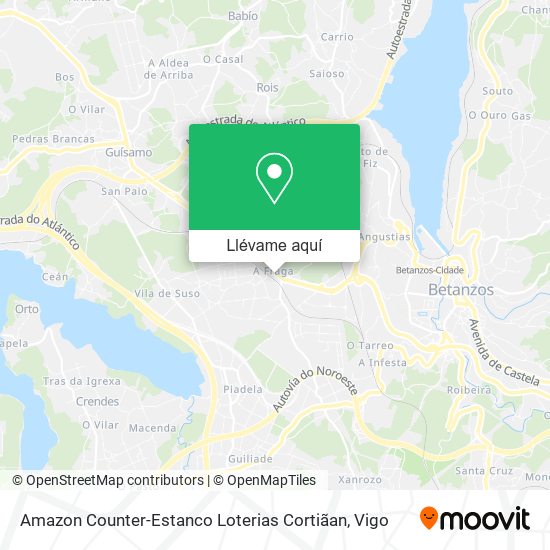 Mapa Amazon Counter-Estanco Loterias Cortiãan