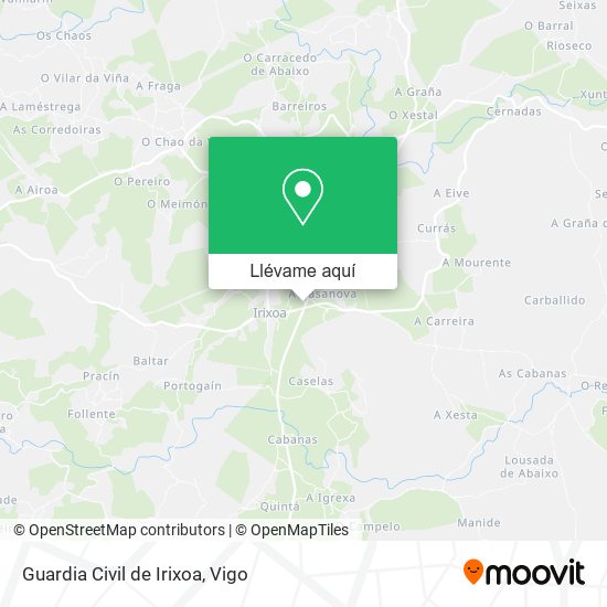Mapa Guardia Civil de Irixoa