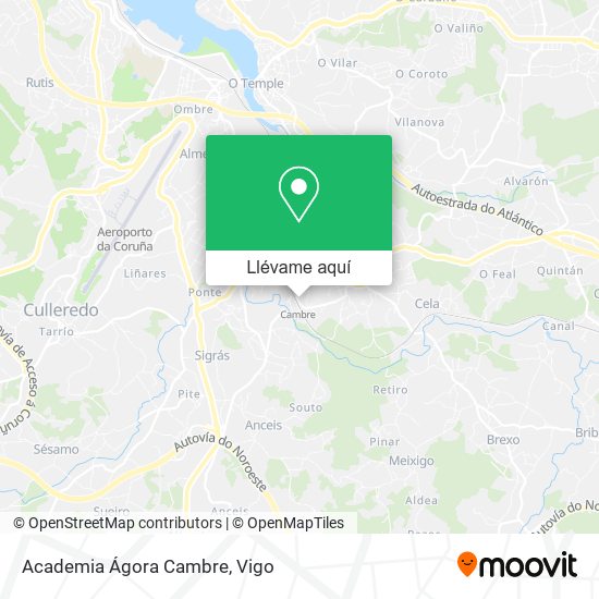Mapa Academia Ágora Cambre