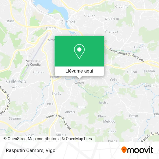 Mapa Rasputin Cambre